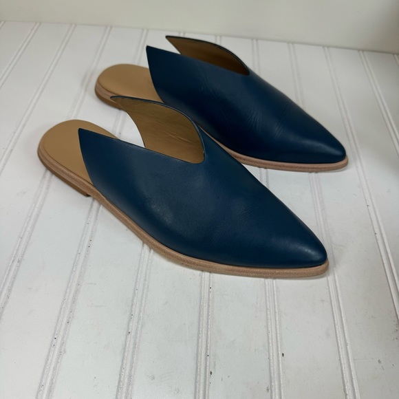 Wal & Pai Cliff blue leather mules - Picture 4 of 9